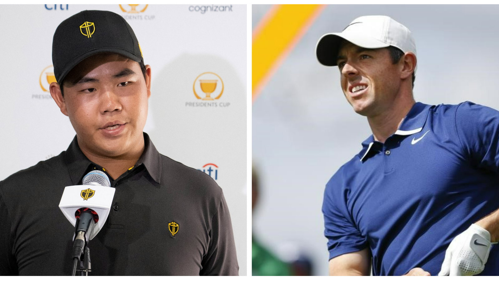 Tom Kim GATE-CRASHES Rory McIlroy press conference at CJ Cup on PGA Tour